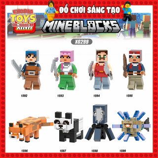 Xếp hình Minifigure Nhân vật trò chơi My World Minecraft - Đồ Chơi Lắp Ghép Sáng Tạo - XINH X0299