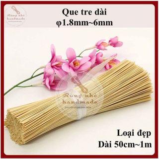 Tăm tre, 0.5kg loại đẹp, đã làm nhẵn, đường kính 1.8mm~5mm, dài tầm 50cm ~ 100cm