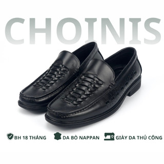 Giày hè đan da bò thật 100% siêu thoáng trẻ trung công sở choinis kiểu sục , giày lười, giày rọ khâu đế chắc chắn