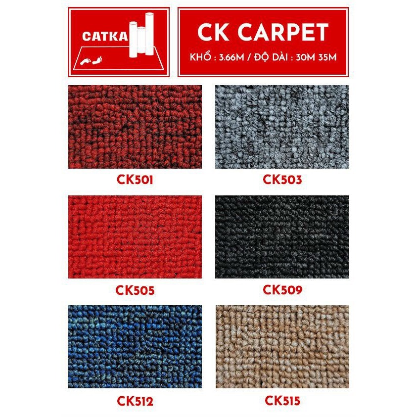 Thảm Trải Sàn Văn Phòng [Giá Rẻ Nhất] Khồ 3.66m (Giá Tính Theo Mét Vuông)