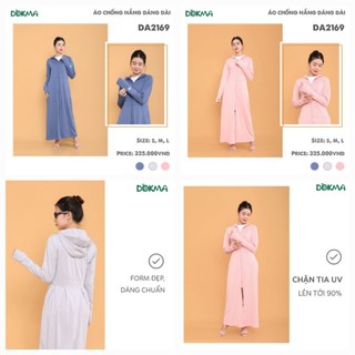 Áo chống nắng nữ dáng dài size s,m,l dokma