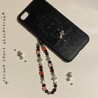 Chrome heart phonestrap Dây treo điện thoại, móc khóa máy ảnh