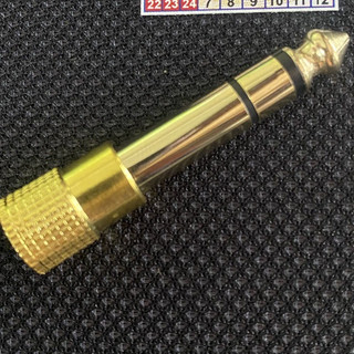 Jack chuyển từ 6 ly sang 3.5mm, jack chuyển từ 3.5mm sang 6 ly đực màu vàng LKTT