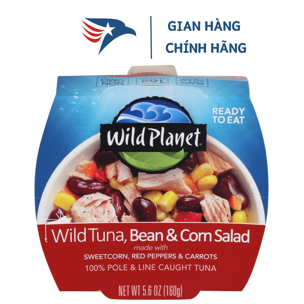 Salad đậu ngô cá ngừ đại dương "Wild Planet" 160g