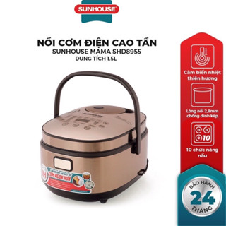 [chính hãng] NỒI CƠM ĐIỆN CAO TẦN 1.5L SUNHOUSE MAMA SHD8955 - Hàng chính hãng bảo hành 24 tháng