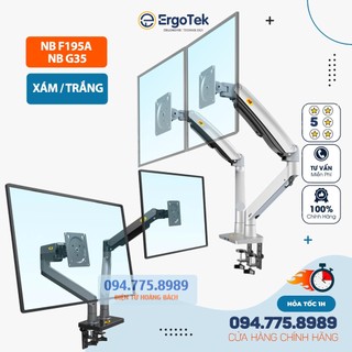 Giá treo hai màn hình NB F195A / NB G35  22 - 32 inch - Giá đỡ 2 Màn Hình North Bayou [ Cao Cấp Hơn NB H180 F160 ]