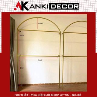 Kệ vòm treo quần áo 2 tầng | Giá treo quần áo | sào treo quần áo |  khung treo quần áo | Kệ quần áo Anki Decor