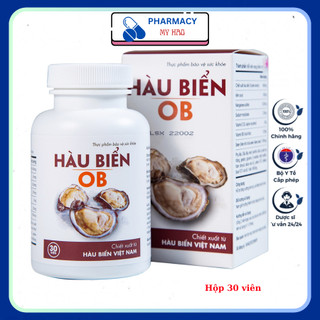 Viên Uống Tăng Cường Sinh Lực Tinh Chất HÀU BIỂN OB - Cải Thiện Chức Năng Tình Dục, Hỗ Trợ Tăng Testosterone (Hộp 30v)