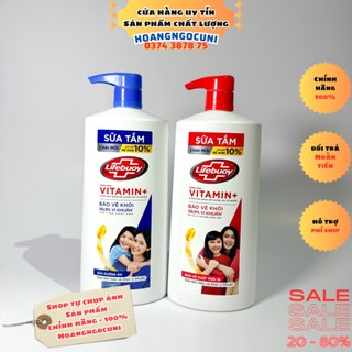 Sữa tắm Lifebuoy 800g đỏ bảo vệ vi khuẩn và xanh dưỡng ẩm da mẫu mới 2024