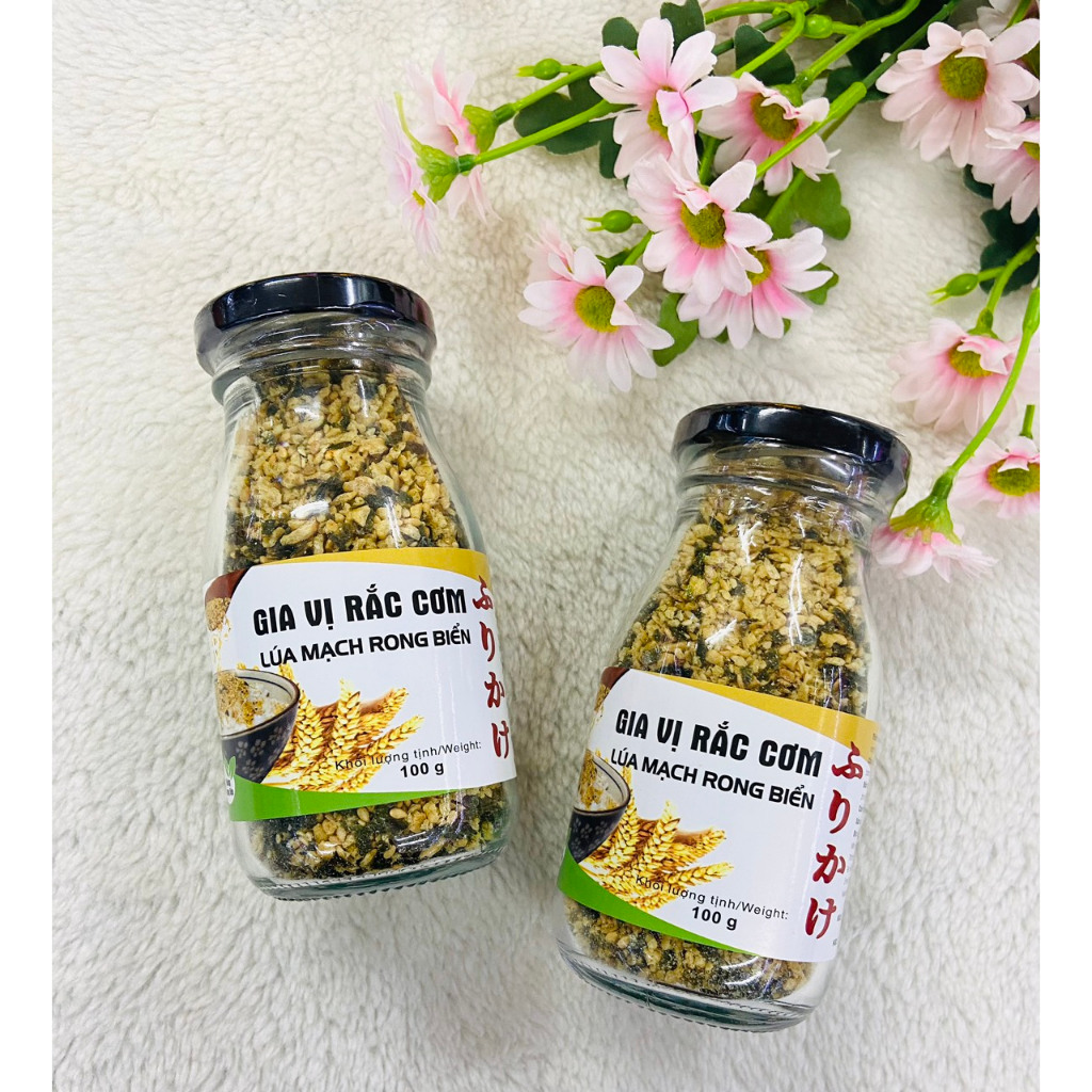 GIA VỊ RẮC CƠM [ lúa mạch rong biển ] 1 hủ / 100g