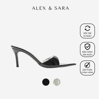 Guốc nữ cao gót mũi nhọn thanh lịch, gót cao 6cm, thiết kế sang trọng cho nàng đi làm đi chơi | ALEX & SARA - AL427