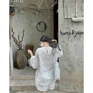 Set Doll Trắng Xô Hoa Nổi + Short