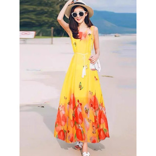 Nhấc nhẹ 1 e Váy voan xinh lung linh đi biển thôi QCNP3508