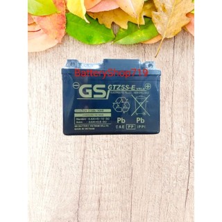 Ắc quy khô gs gtz5s-e 3,5ah wave rs rsx rsv s, nouvo456, airblade110