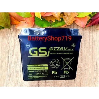 Ắc quy gs gtz6v xài cho lead 125, airblade 125/150, vision 2014 về sau, sh mode, sh việt...