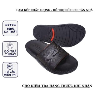 DÉP QUAI NGANG NAM DA BÒ 100%, QUAI CÁ SẤU - D79