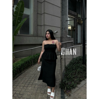 [ CHAN BIGSIZE 55-85kg] Chân váy maxi xẽ tà 2 bên bigsize
