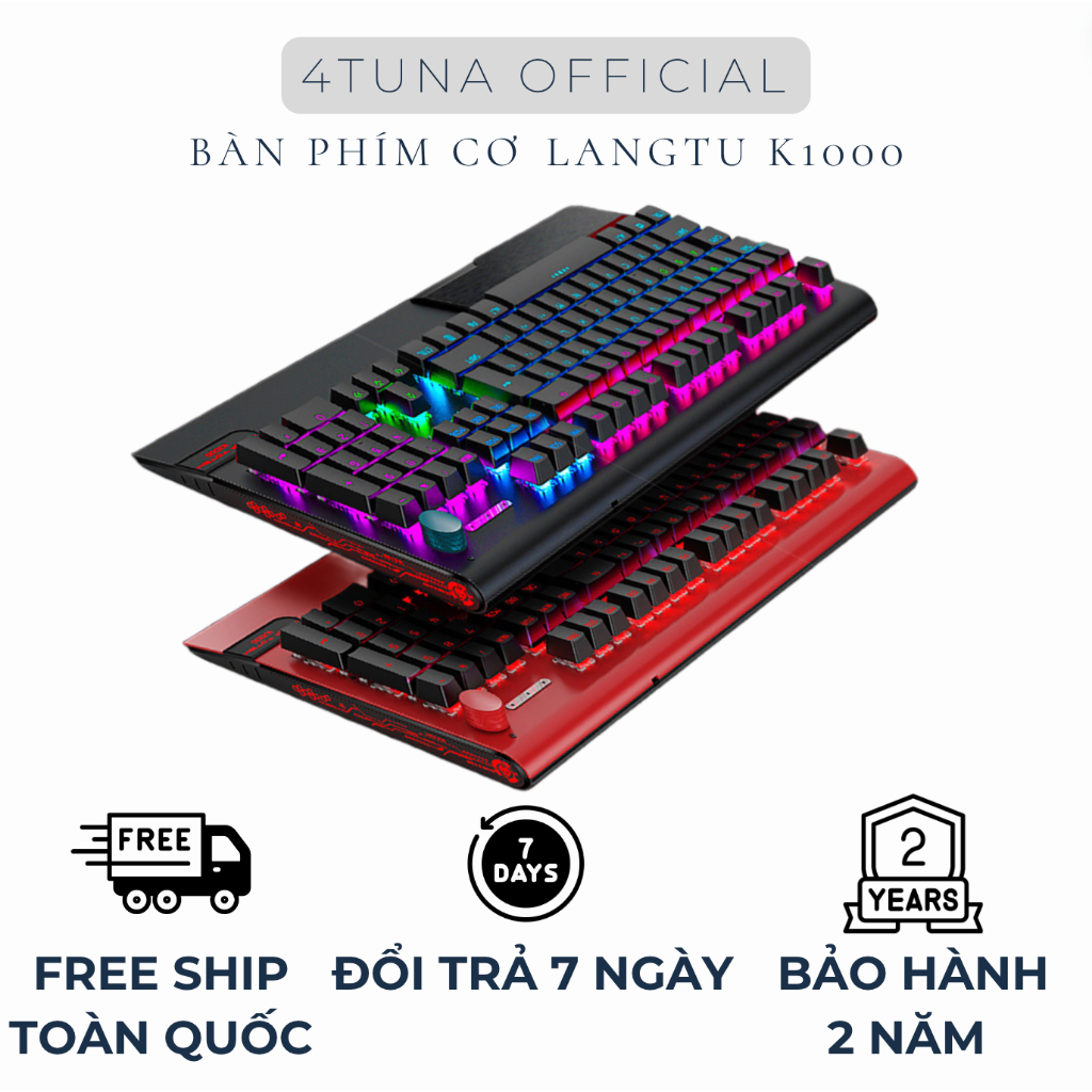 Bàn Phím Cơ Gaming Langtu K1000 [ CHÍNH HÃNG ] cao cấp cổng USB- Full Box- Chất Lượng cao, full size, Bảo Hành 1 đổi 1