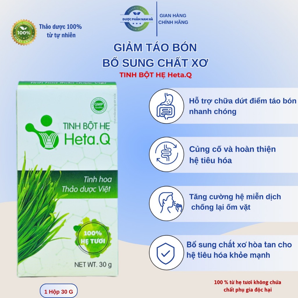 Tinh bột hẹ Heta Q Hỗ trợ Tiêu Hoá Biếng Ăn Tăng Cường Hệ Miễn Dịch Ở Trẻ