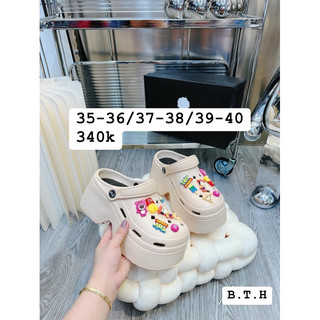 Dép đế cao bằng có quai hậu 340k -Full charm full mầu