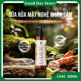  Sữa rửa mặt Mela chai 200ml Sữa rửa mặt nghệ nhân sâm làm sáng da,giảm mụn,ngừa thâm Mela 