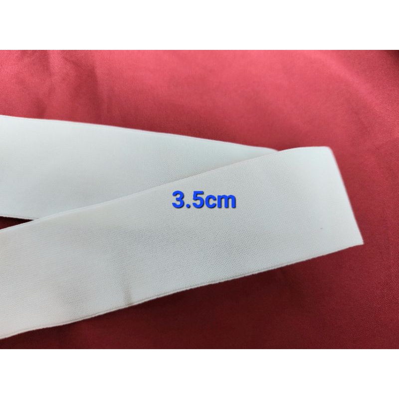 1m dây thun trắng bản rộng 3.5cm