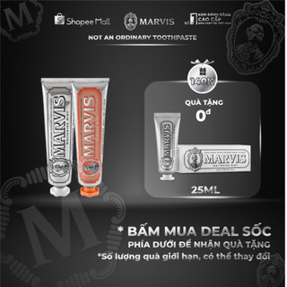 Combo 2 Tuýp Kem Đánh Răng Marvis Whitening Mint & Ginger Mint 85ML