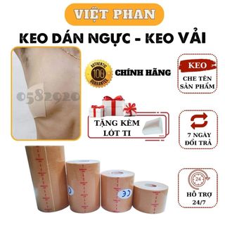 Keo Dán Ngực Thể Thao Chính Hãng KINESIOLOGY Keo Vải - Miếng Dán Ngực Tạo Khe - Dán ép ngực Tomboy