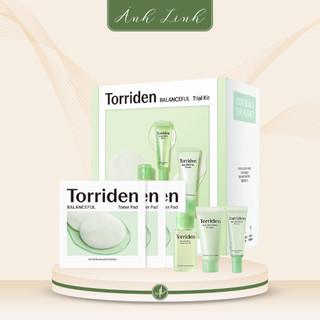 Bộ sản phẩm dùng thử chăm sóc da torriden balanceful cica trial kit