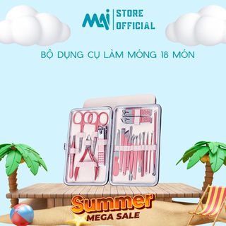 Bộ dụng cụ bấm móng tay 16 món - bộ cắt bấm dũa móng tay - dụng cụ làm móng 3dm 18 chi tiết nail care