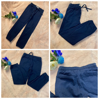 Quần jogger kaki bé trai, size 7/8-11/12y, hàng dư 00215