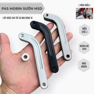 Pas mobin sườn MSD mẫu chữ J dùng gắn vị trí dưới bửng cho nhiều dòng xe số và xe tay ga