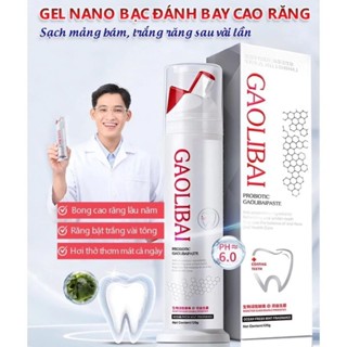   Combo 2 Tuýp Kem Đánh Răng Nano Bạc GAOLIBAI Làm Sạch Mảng Bám Cao Răng Và Giúp Trắng Răng 