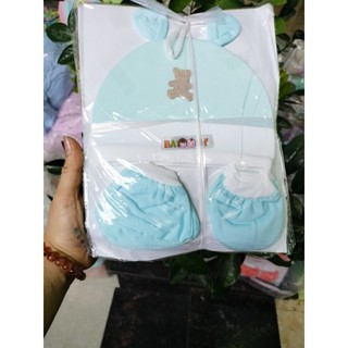 Set mũ bao tay chân (1 mũ, 1 bộ bao tay, 1 bộ bao chân)