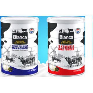 Sữa Tươi sữa Bột Blanca, sữa bột Nguyên Kem Và sữa bột Tách kem lon 900Gr sữa không đường
