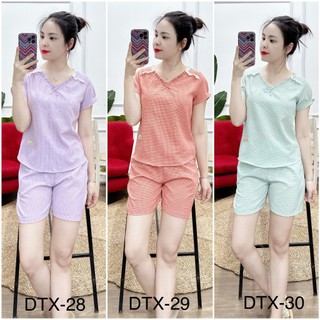 Bunnysky_Đồ bộ mặc nhà nữ, Đồ bộ nữ quần đùi đẹp, bộ hè mát
