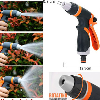 Vòi Súng Tưới Cây Rửa Xe Sân Vườn 360 Độ Hàng Đẹp - Màu Cam