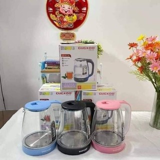 Ấm siêu tốc thủy tinh cuckoo st-16 hàn quốc 1500w 2lít