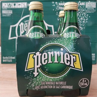 Nước Khoáng Pháp Có Ga _ Perrier 330ml [Lốc 4 chai]