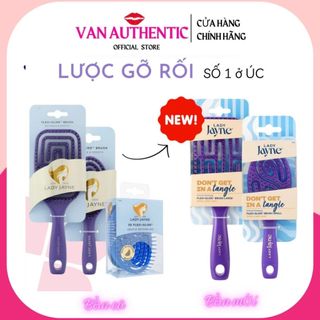 Lược chải tóc gỡ rối và massage Lady jayne flexi glide detangling brush size lớn và nhỏ