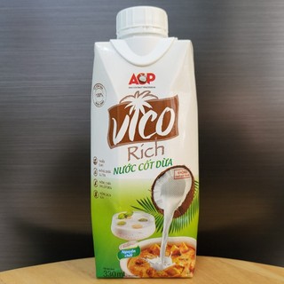 Vico - hộp 330ml - nước cốt dừa nguyên chất / acp rich coconut milk