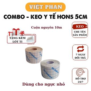 Keo Dán Ngực Tomboy Combo 2 Cuộn Keo Y Tế 5cm Tiết Kiệm Chi Phí