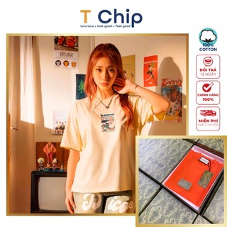 (Full Box) Áo thun tay lỡ form rộng TChip Mã H369 - Áo thun nam nữ cổ tròn unisex nhiều màu lựa chọn Oversize in hình