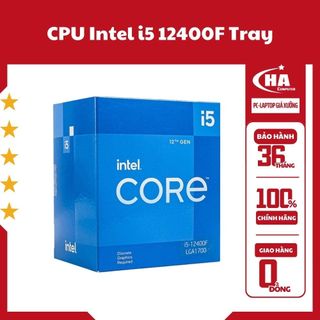 Bộ vi xử lý Intel i5 12400F - Chip Tray BH 36 Tháng