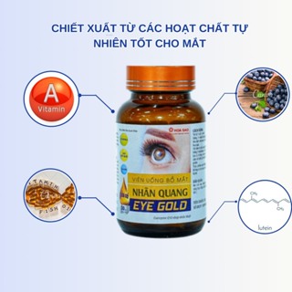 Viên Uống Bổ Mắt Nhãn Quang Eye Gold Giúp Tăng Thị Lực Giảm Mỏi Mắt Khô