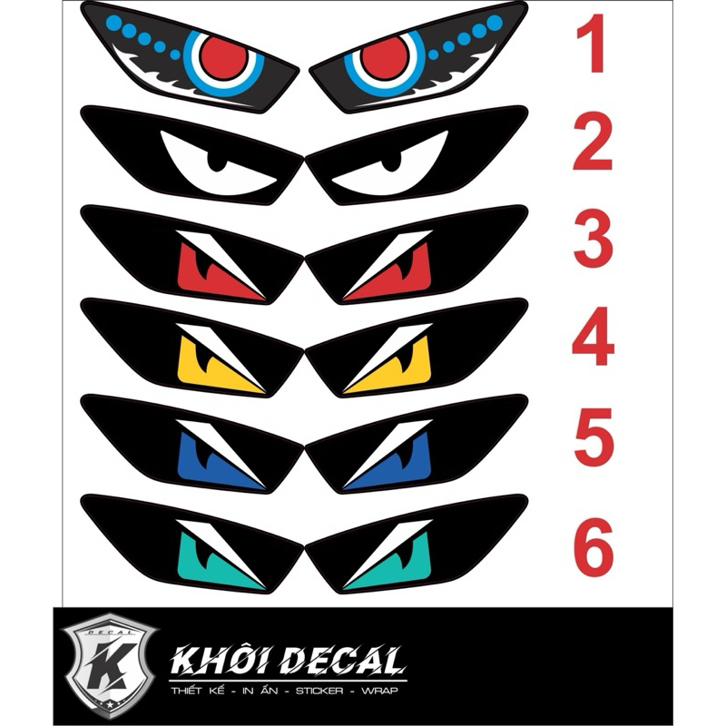 Decal dán đèn Vario 2018-2023(125i)