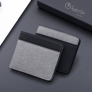 Ví Vải Nam LISANGO mã LSV03 dáng ngang phối đơn giản, Bóp nam nhỏ gọn nhiều ngăn tiện dụng.