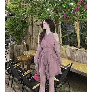 Sét bộ áo crotop chân váy ngăn by coco & couple