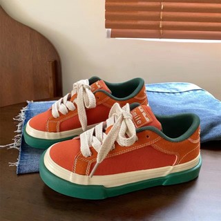 Giày vải nữ sneaker viền màu cá tính tăng chiều cao hàng chuẩn công ty