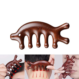 Lược gỗ đàn hương mát xa da đầu dánh cho cả nam và nữ Lược gỗ đàn hương mát xa da đầu dánh cho cả nam và nữ